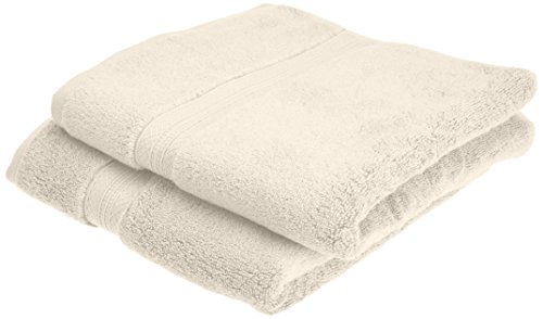 Pinzon - Juego de toallas de algodón Pima (2 toallas de mano), color marfil