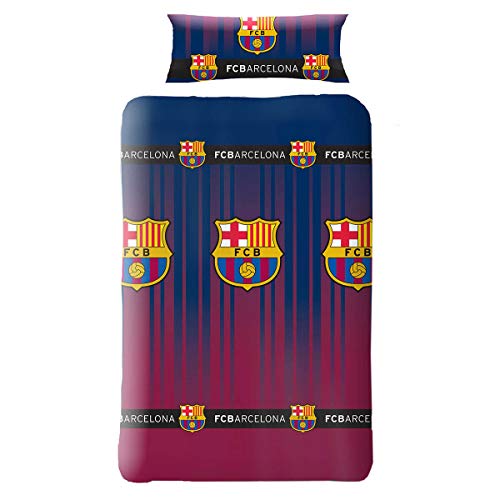 Asditex Funda Nórdica Futbol Club Barcelona FCB, Color Único, 2 Piezas (Incluye Funda de Almohada), Cama de 150cm.
