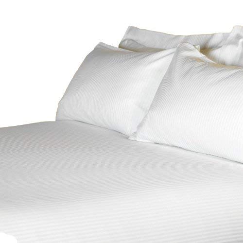 Juego de cama (funda nórdica de 215 x 235 cm y 2 fundas de almohada de 53 x 86 cm), color blanco