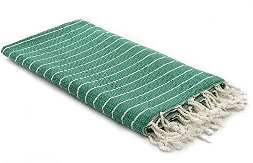 PERIBOIA Toalla pestemal, 100 x 180 cm, toalla turca, toalla de baño, toalla de sauna, 100% algodón (Benetton, Hannah)