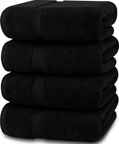 Utopia Towels - Conjunto de Toallas de baño (Paquete de 4, 69 x 137 cm) Toallas de algodón 100% Ring-Spun