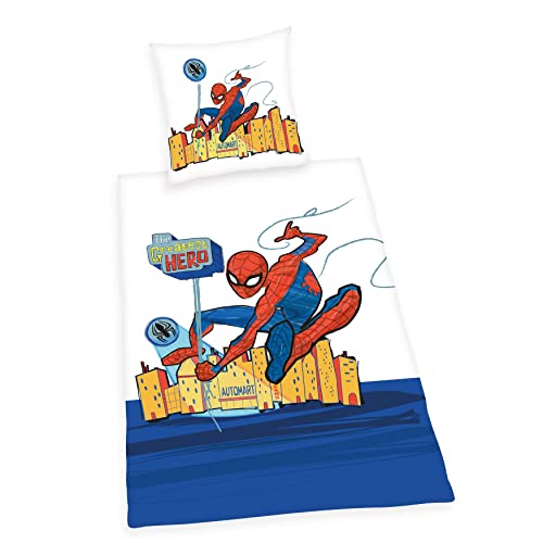Herding Spiderman - Juego de Funda nórdica y Funda de Almohada (80 x 80 cm, Funda nórdica de 135 x 200 cm), diseño de Spiderman
