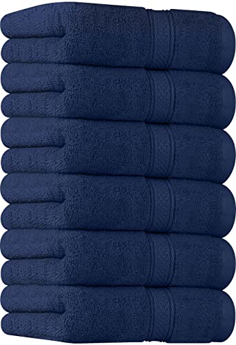 Utopia Towels - Toallas de Mano Grandes de algodón multipropósito para baño, Manos, Cara, Gimnasio y SPA - Dimensiones 41 cm x 71 cm - Paquete de 6