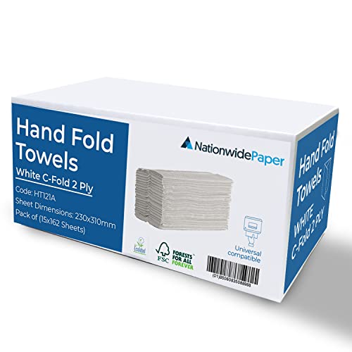 2430 x C doble toalla de papel de mano, 230 mm x 310 mm, 2 capas (1)