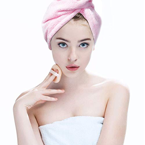 Hairizone Hair Towel Super Absorbente Microfibra Turbante de Secado rápido para niñas, Rosa
