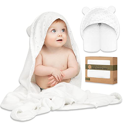 KeaBabies Toalla de baño - Toallas con Capucha Suave para bebé con Capucha Toalla de bebé de bambú orgánico para Infantil - Toalla Natural (KeaStory)