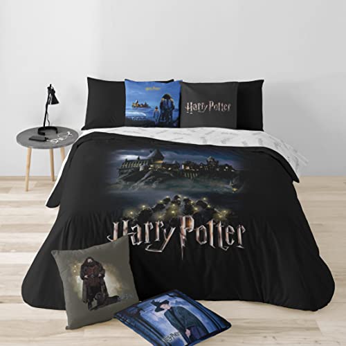 BELUM | Funda Nórdica Microsatén Harry Potter para Cama de 105 - Medidas Producto: (180x220 cm) - Modelo: Go to Hogwarts