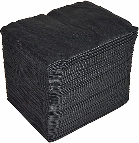 Toallas desechables Spun-Lace 40 * 80 cm, 100 Unds, Peluqueria/Estetica, color Negro