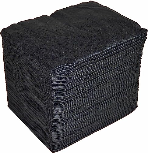 MUNTRADE Packs Toallas Desechables Spunlace 40x80 | Peluquería y estética, Color Negro | Toallas Desechables Estética y Peluquería (200 Unidades)