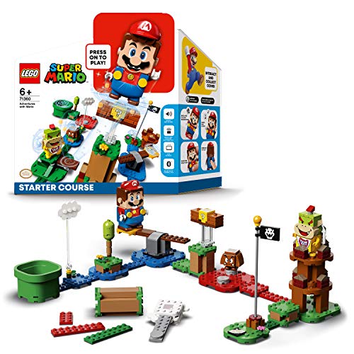 LEGO 71360 Super Mario Pack Inicial: Aventuras con Mario Bros, Set con Figuras Interactivas, Juguete para Construir, Idea de Regalo Coleccionable para Niños y Niñas a Partir de 6 Años