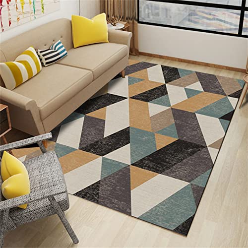 Kunsen alfombras Online Baratas Cojín Minimalista Moderno del sofá de la Sala de Estar de la Alfombra del Dormitorio de la Sala de Estar alfombras Grandes Baratas Multicolor 5ft 11''X8ft 2''180X250CM