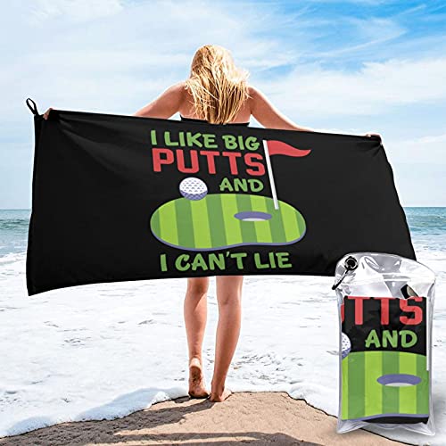 mengmeng Golf golf pelota golfista palos de golf verdes putts agujeros toalla de secado rápido para deportes gimnasio viajes yoga camping natación super absorbente compacto ligero toalla de playa