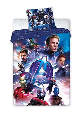 Avengers 049 - Juego de cama infantil (140 x 200 cm y 70 x 90 cm)