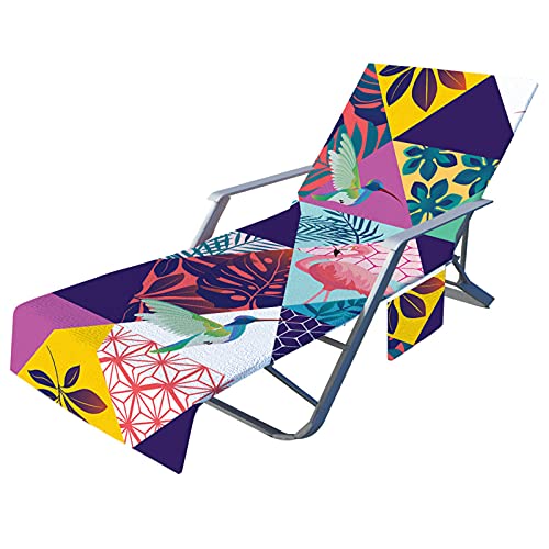 HMLOPX Funda para tumbona, toalla para silla de playa, toalla de playa de leopardo para sillas de piscina, salones para niños, silla de césped, toallas de secado rápido, sillas de patio para