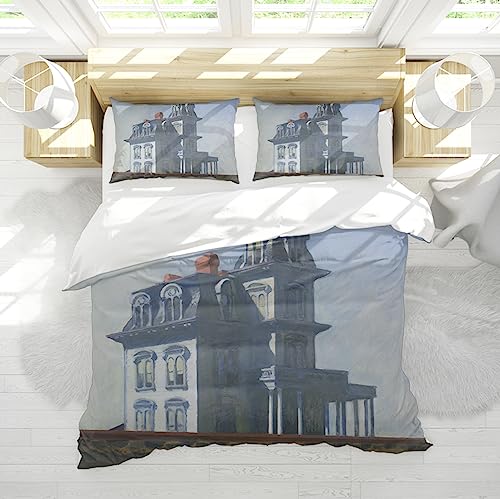 High Grade 3pc Bedding Set Hopper Aesthetic Art Bedding Duvet Cover Sets Comfort & Luxury Bedding Sets Premium Microfiber 155x200 cm