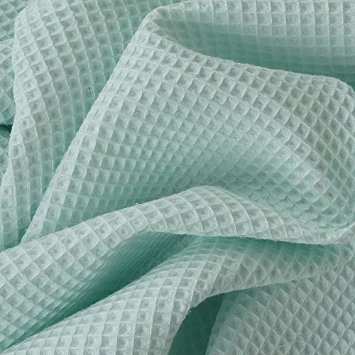 Kt KILOtela - Tela waffle gofrado - 100% algodón - Confeccionar toallas, paños de cocina, bolsas, ropa y accesorios para bebé - Ancho 150 cm - Largo a elección de 50 en 50 cm | Verde menta