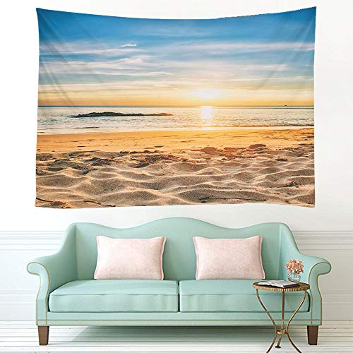 KHKJ Tapiz Colgante de Pared de Sol de Playa 3D colchón de Verano Colcha casa Art Deco Estera de Yoga Toalla de Tiro de Playa A1 200x180cm