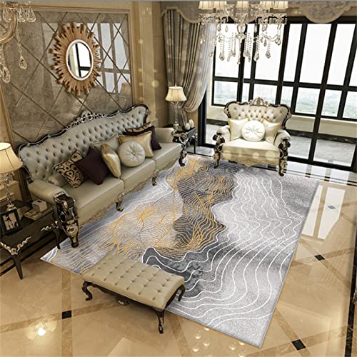 Kunsen Decoracion Dormitorio Cojín Minimalista Moderno del sofá de la Sala de Estar de la Alfombra del Dormitorio de la Sala de Estar alfombras Online Baratas Gris 1ft 12''X2ft 11'' alfombra60X90CM