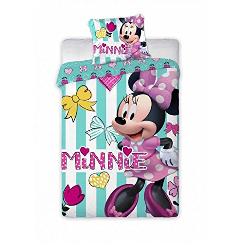 Disney Junior Minnie Mouse - Juego de ropa de cama (100 x 135 cm)