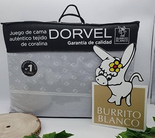 Burrito Blanco Juego de Sabana Coralina Dorvel 760 (Gris, 90 cm)