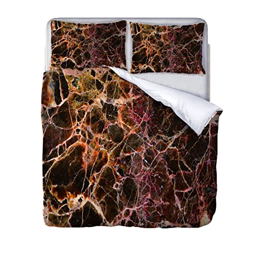 Funda Nordica Cama 150 Textura De Mármol Abstracto 3D Juego De Funda Nórdica para Cama Individual Microfibra Muy Suave, Funda Edredon 150x200 Cm Y 2 x Fundas De Almohada, con Cremallera (3 Piezas)