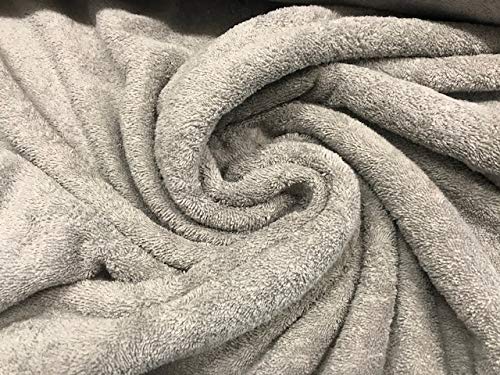 tela de rizo, color gris, tela de toalla, algodón 100%, albornoces, cambiadores, tela por metros, 1 metro x 160 cms, ENVIOS GRATUITOS