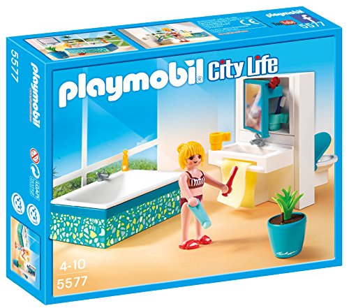 PLAYMOBIL Mansión Moderna de Lujo - Playset baño (5577)