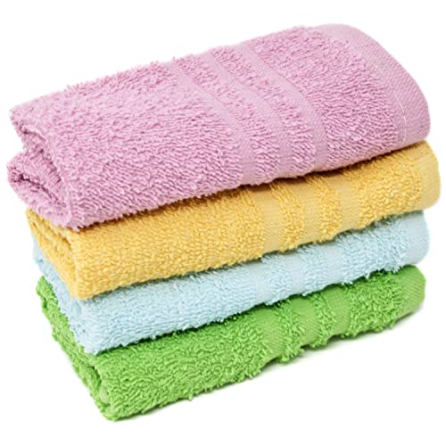 Selldorado® 4X Soap Cloths Premium - paño de jabón 100% algodón - Toalla Extra Suave - Juego de paños de jabón 30x30 cm en Color Pastel