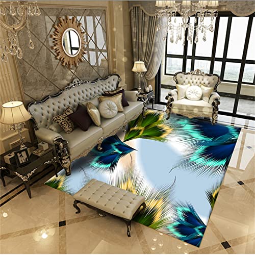 Alfombras Bebes Gateo Azul alfombras para Cocina Alfombra Pelo Corto Hotel De Decoración De Sala De Estar De Estilo Chino 170x240cm alfombras Online Baratas cojin Suelo Infantil
