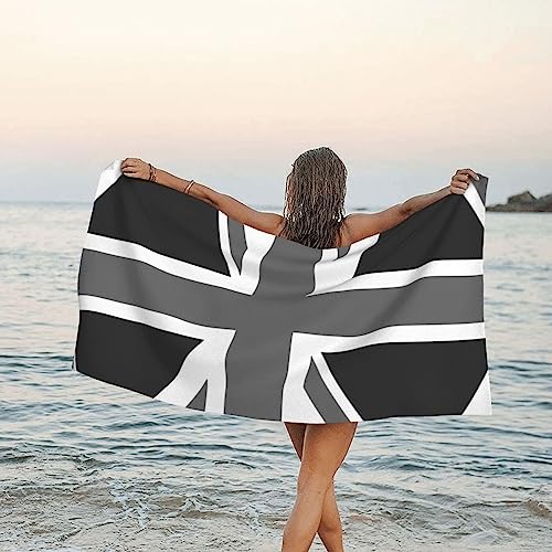 JCAKES Toalla de playa con bandera nacional del Reino Unido, toallas de baño de microfibra de secado rápido, súper absorbente, suave, 160 x 80 pulgadas, para natación, deportes, viajes