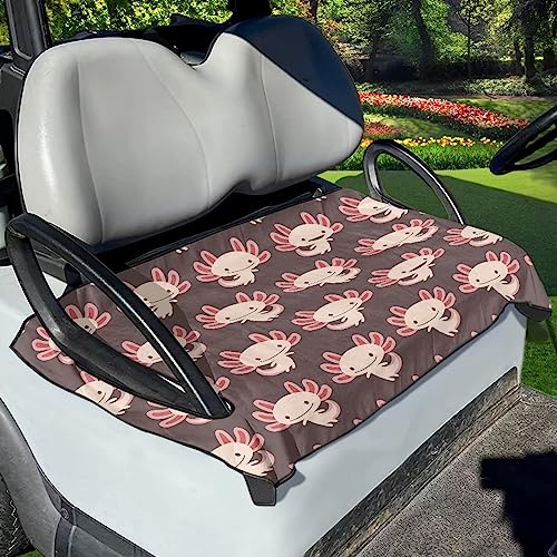 Dolyues Funda de asiento para carrito de golf Axolotl, se adapta a la mayoría de carritos de golf, accesorios de carrito de golf, toalla de asiento universal para carrito de 2 personas