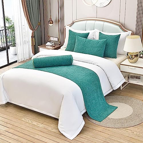 BARDYS Bed Runner Bed Runners Hotel Ropa De Cama Bufanda Color Sólido Bed Tail Toalla Bed Flag Bed Tail Mat Bed Cover Bed Tail Tira Decorativa para Home Hotel (Color : 5, Size : 50x180cm Bed Runner)